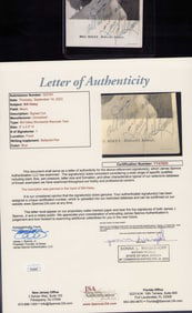 Bill Haley rare signature JSA