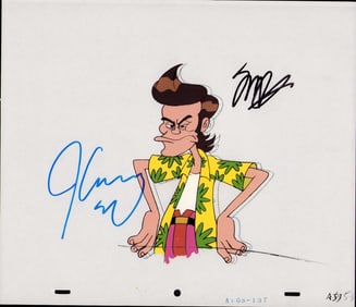 Pet Detective animation cel signed