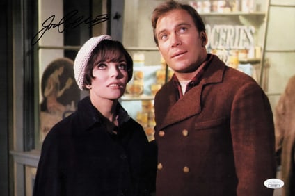 Joan Collins signed Star Trek 11x14 photo