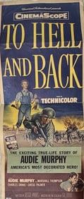 To Hell and Back Audie Murphy signed poster