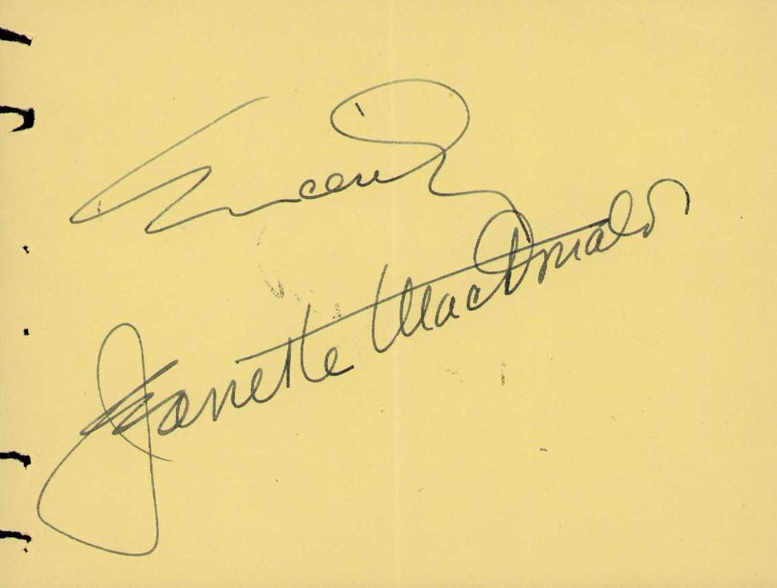 Jeanette MacDonald signature (1 of 1)