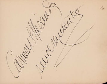 Carmen Miranda signature