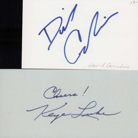 David Carradine signature