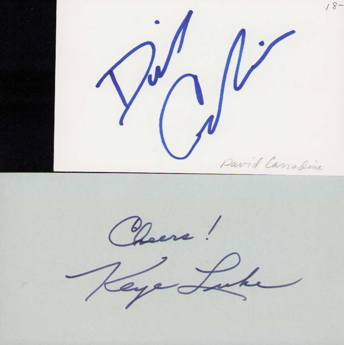 David Carradine signature (1 of 1)