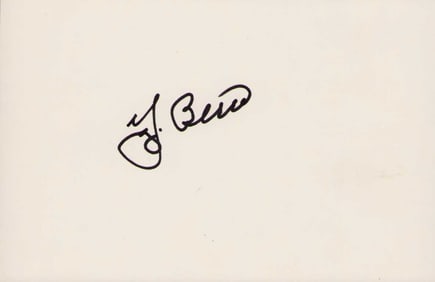 Yogi Berra signature