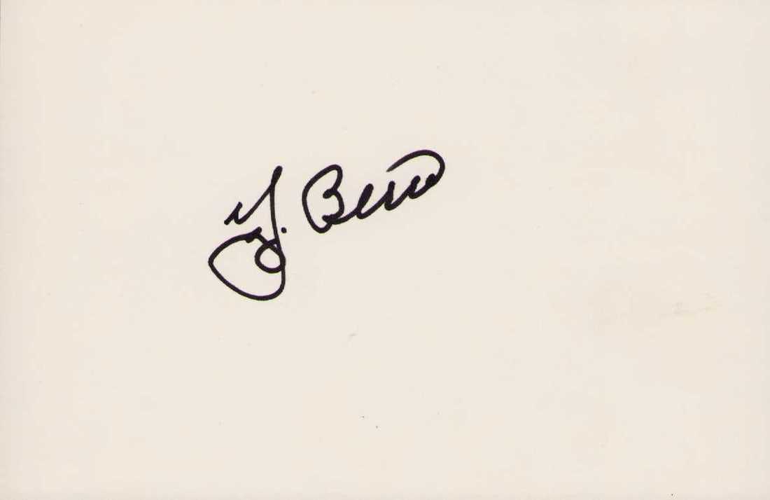 Yogi Berra signature (1 of 1)