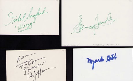 Jeffersons cast set of signatures