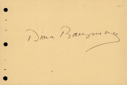 Diana Barrymore signature