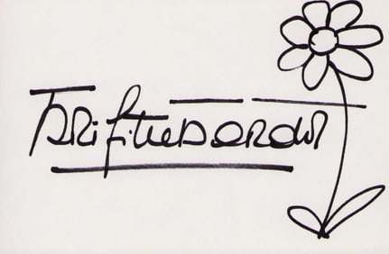 Bridget Bardot sketch and signature