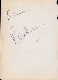 Rex Harrison signature