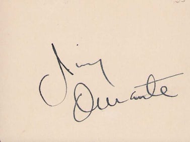 Jimmy Durante signature