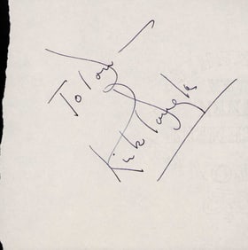 Kirk Douglas signature