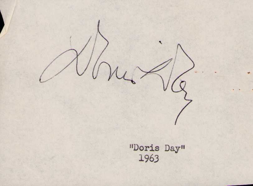 Doris Day signature (1 of 1)