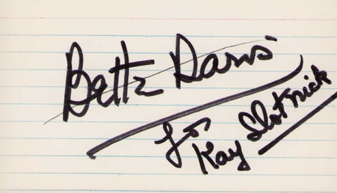 Bette Davis signature