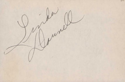 Linda Darnell signature