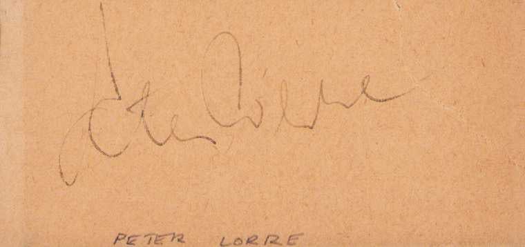 Peter Lorre signature (1 of 1)