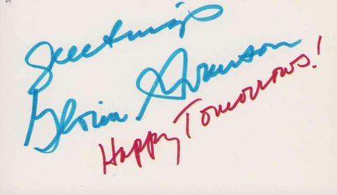 Gloria Swanson signature