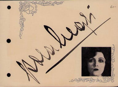 Pola Negri signature