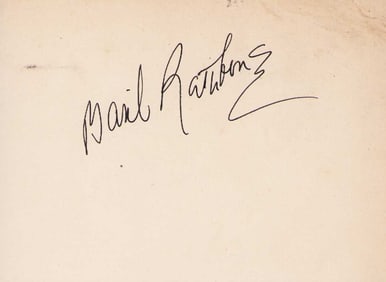 Basil Rathbone signature