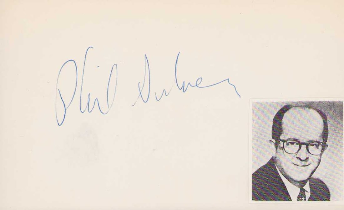 Phil Silvers signature: An uncommon signature of the Sgt Bilko Tv star Certificate of AuthenticityEVERY item in this auction comes with at minimum a fully illustrated and serial numbered COA signed by the worlds leading auth