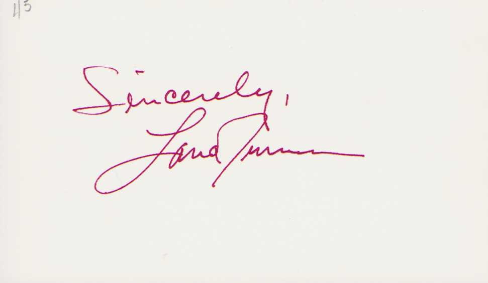 Lana Turner signature (1 of 1)