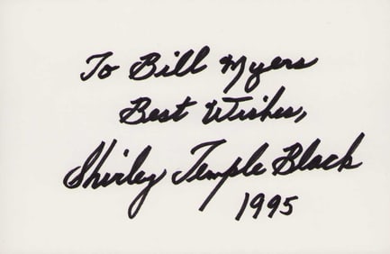 Shirley Temple signature