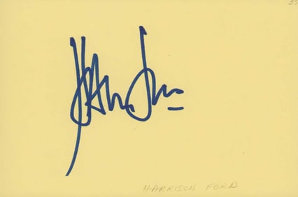 Harrison Ford signature Star Wars Indiana Jones