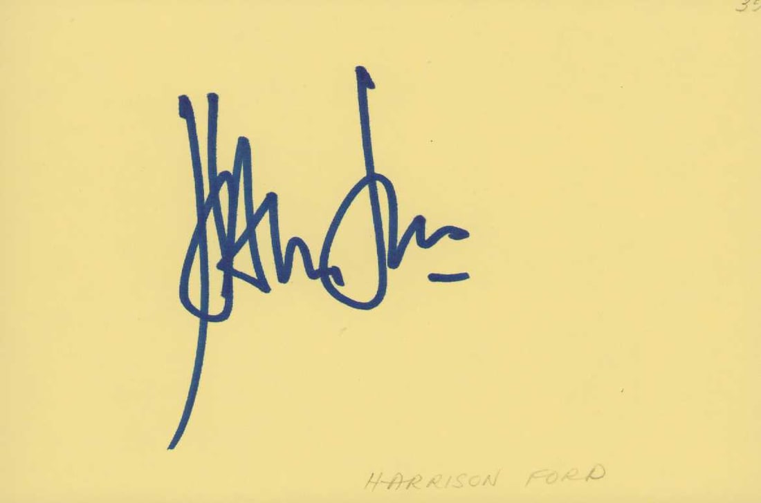 Harrison Ford signature Star Wars Indiana Jones (1 of 1)