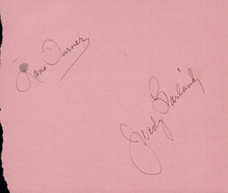 Judy Garland signature