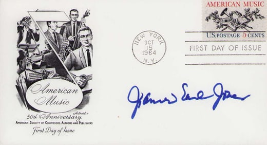 James Earl Jones signature on FDC Star Wars