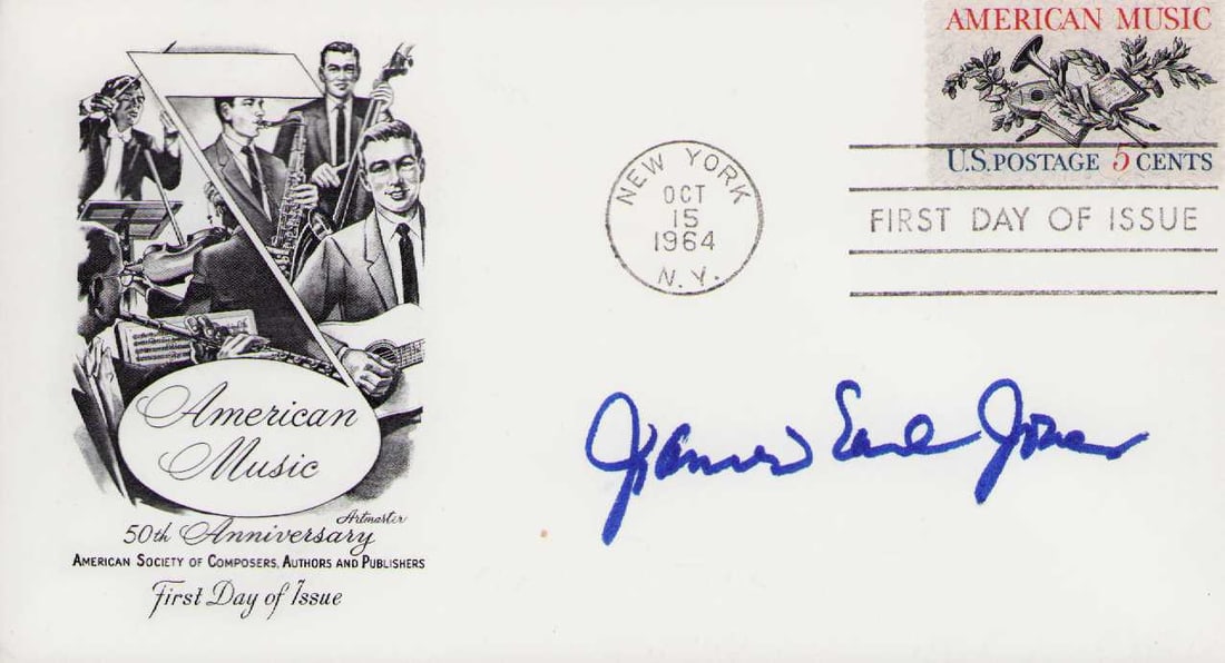 James Earl Jones signature on FDC Star Wars (1 of 1)