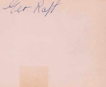 George Raft signature