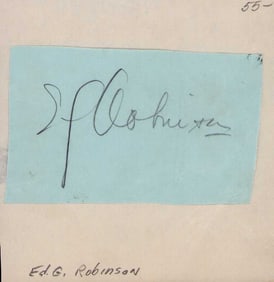 Edward G Robinson signature