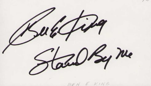 Ben E King signature