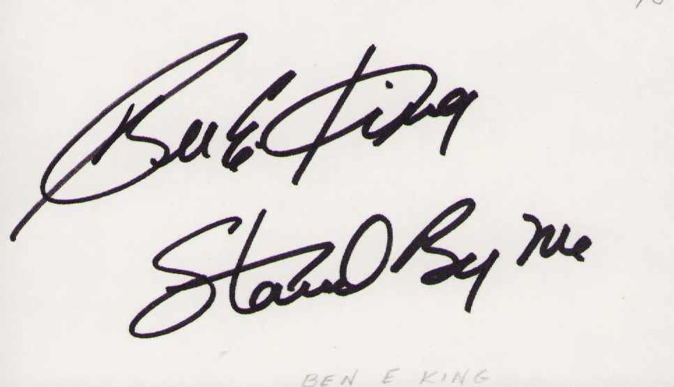 Ben E King signature (1 of 1)