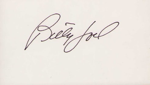 Billy Joel signature