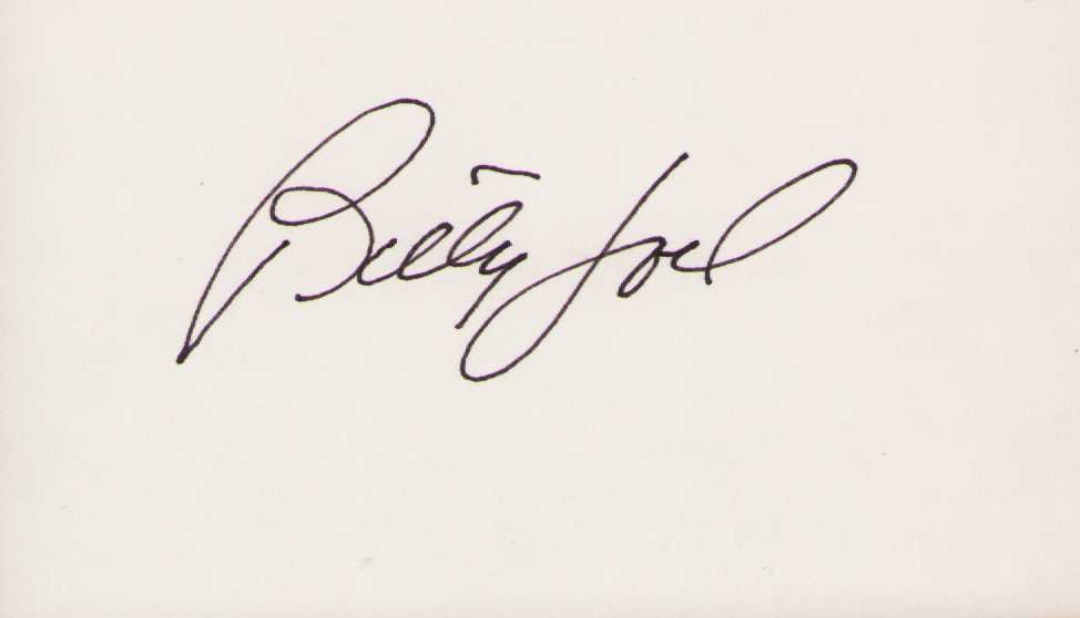Billy Joel signature (1 of 1)