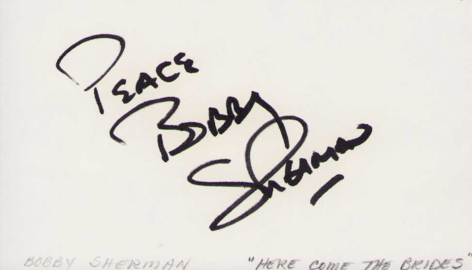 Bobby Sherman signature (1 of 1)