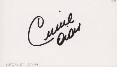 Celine Dion signature