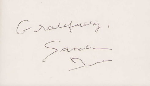 Sandra Dee signature