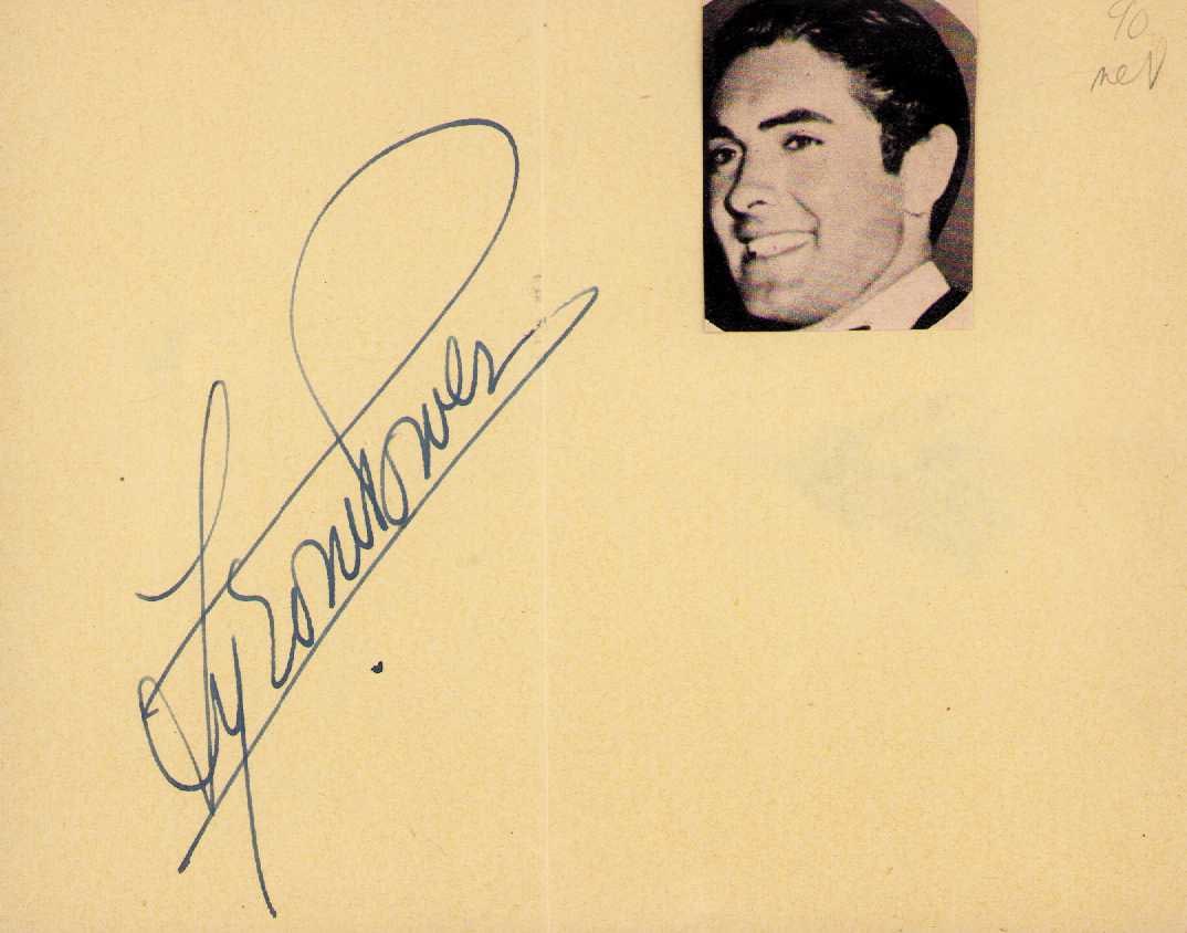 Tyrone Power signature (1 of 1)