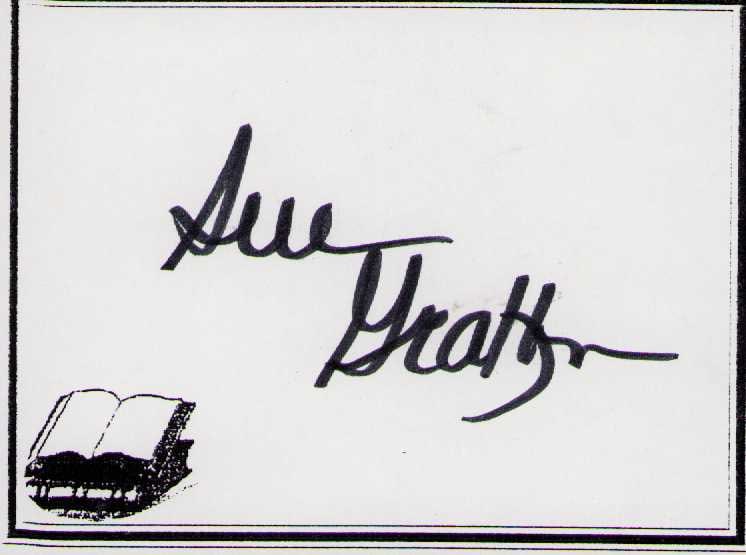 Sue Grafton signature on bookplate (1 of 1)