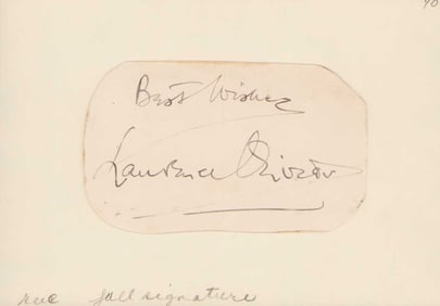 Lawrence O'Livier signature