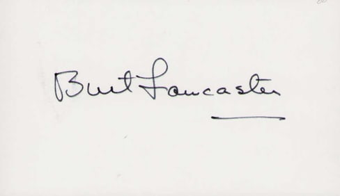 Burt Lancaster signature