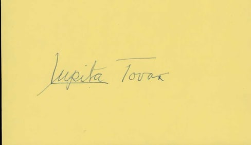 Lupita Tovar signature