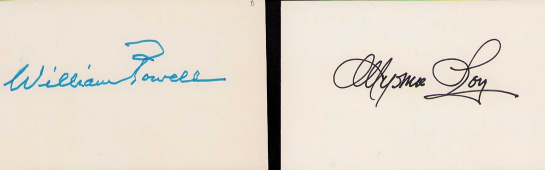 The Thin Man set of cast signatures (1 of 1)