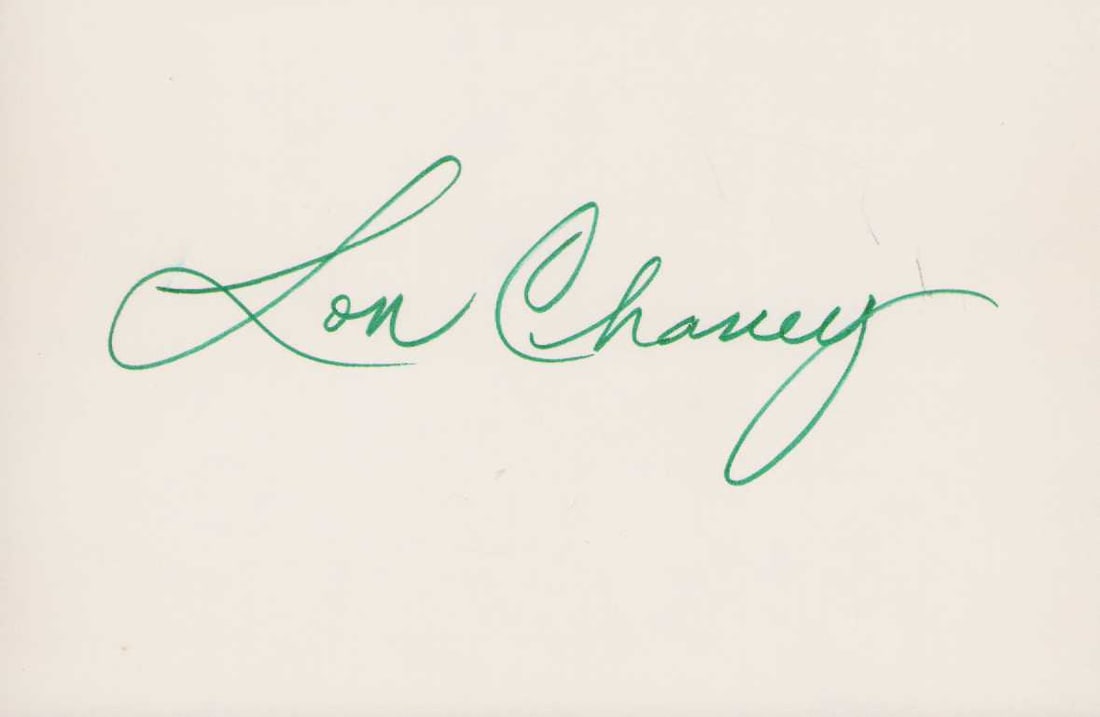 Lon Chaney Jr signature (1 of 1)
