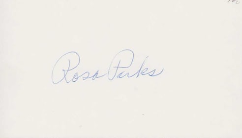 Rosa Parks signature