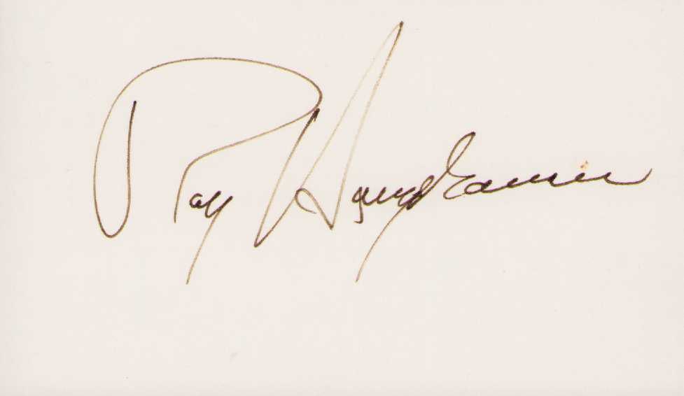 Ray Harryhausen signature (1 of 1)
