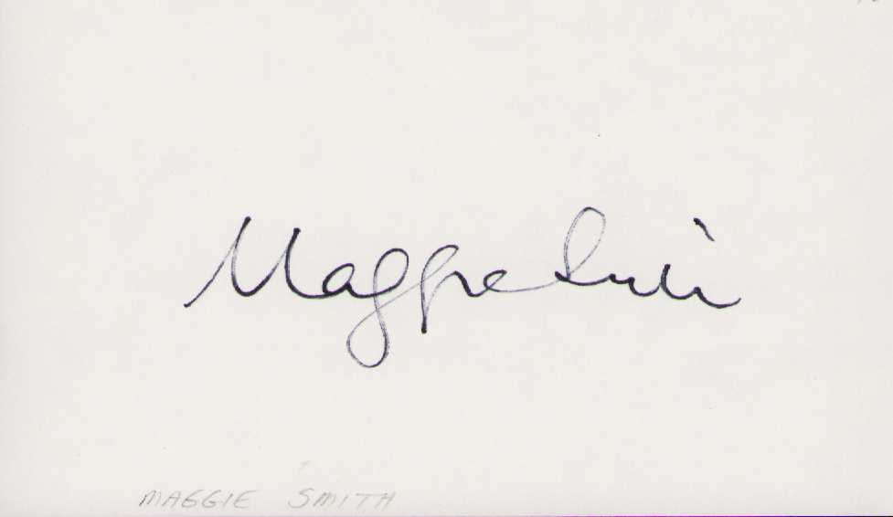 Maggie Smith signature Harry Potter (1 of 1)